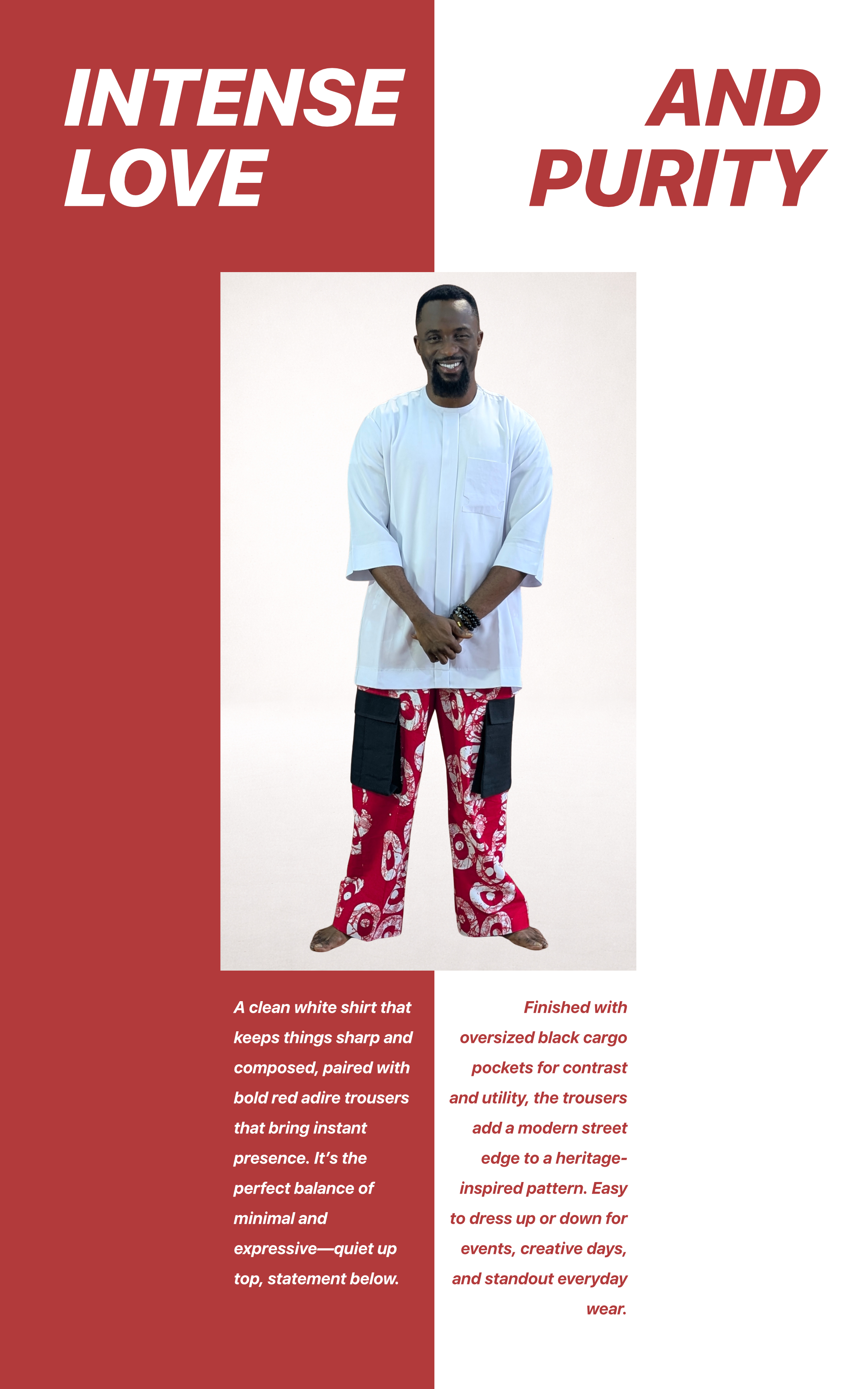 Sterling Red Adire Trousers - Feb.26 Valentines Collection - page 5