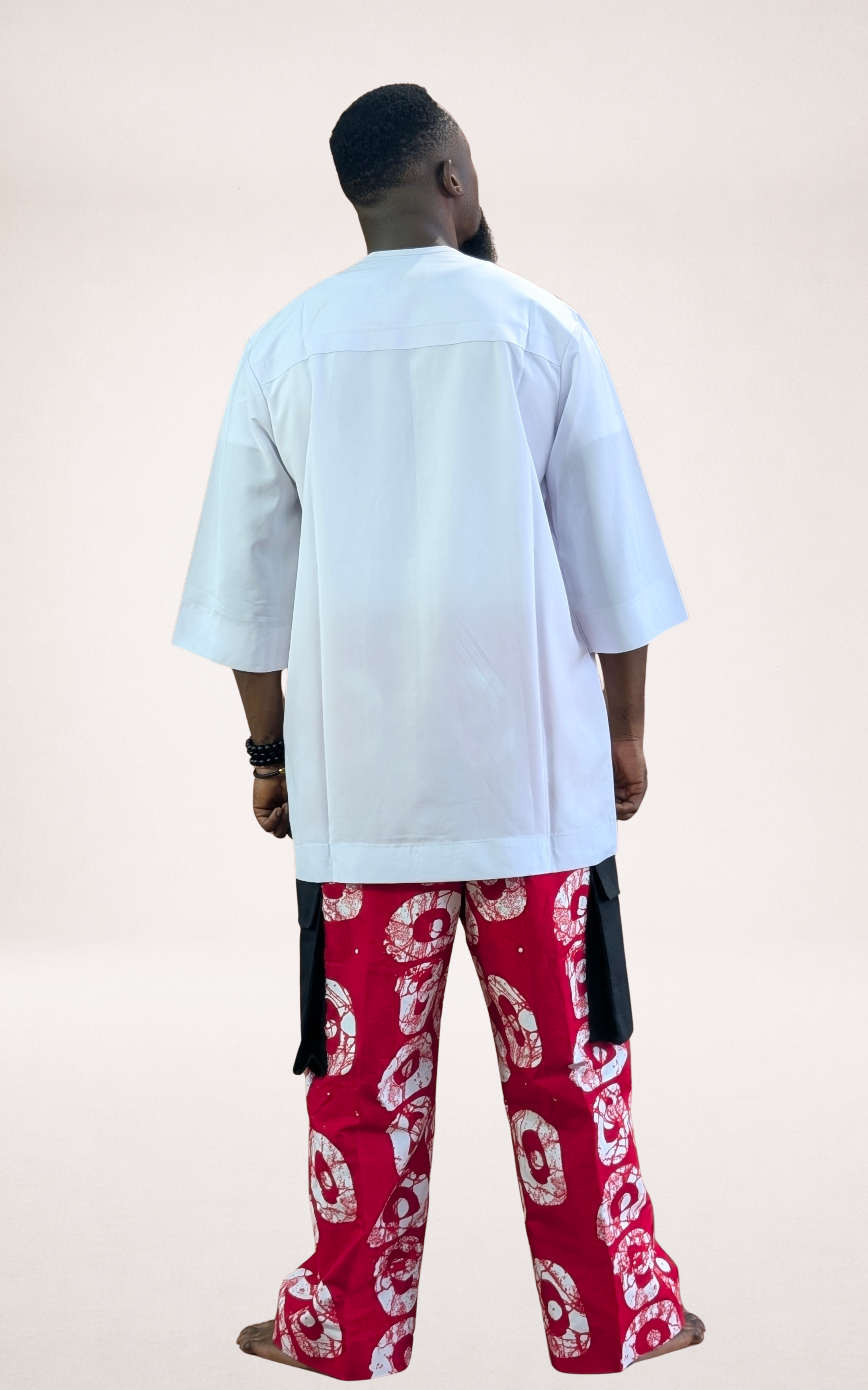 White Native Shirt and Red Adire Trousers - page 3