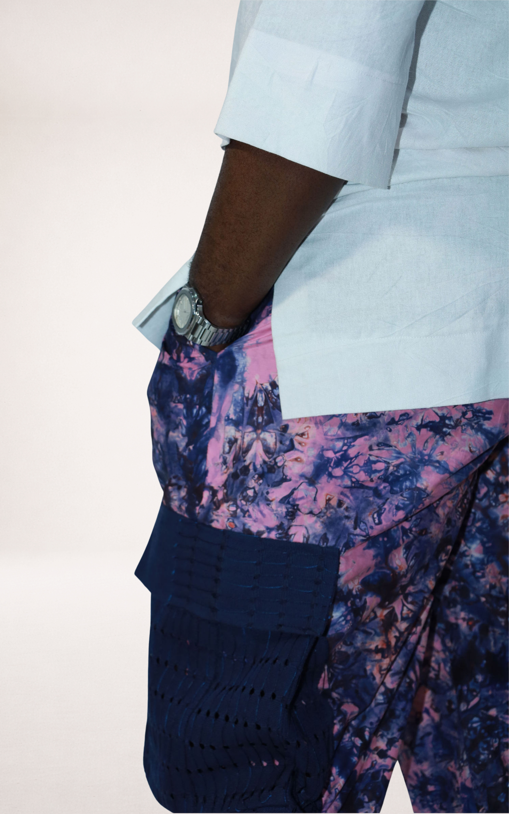 Purple Adire Trousers and White Native Shirt - page 4