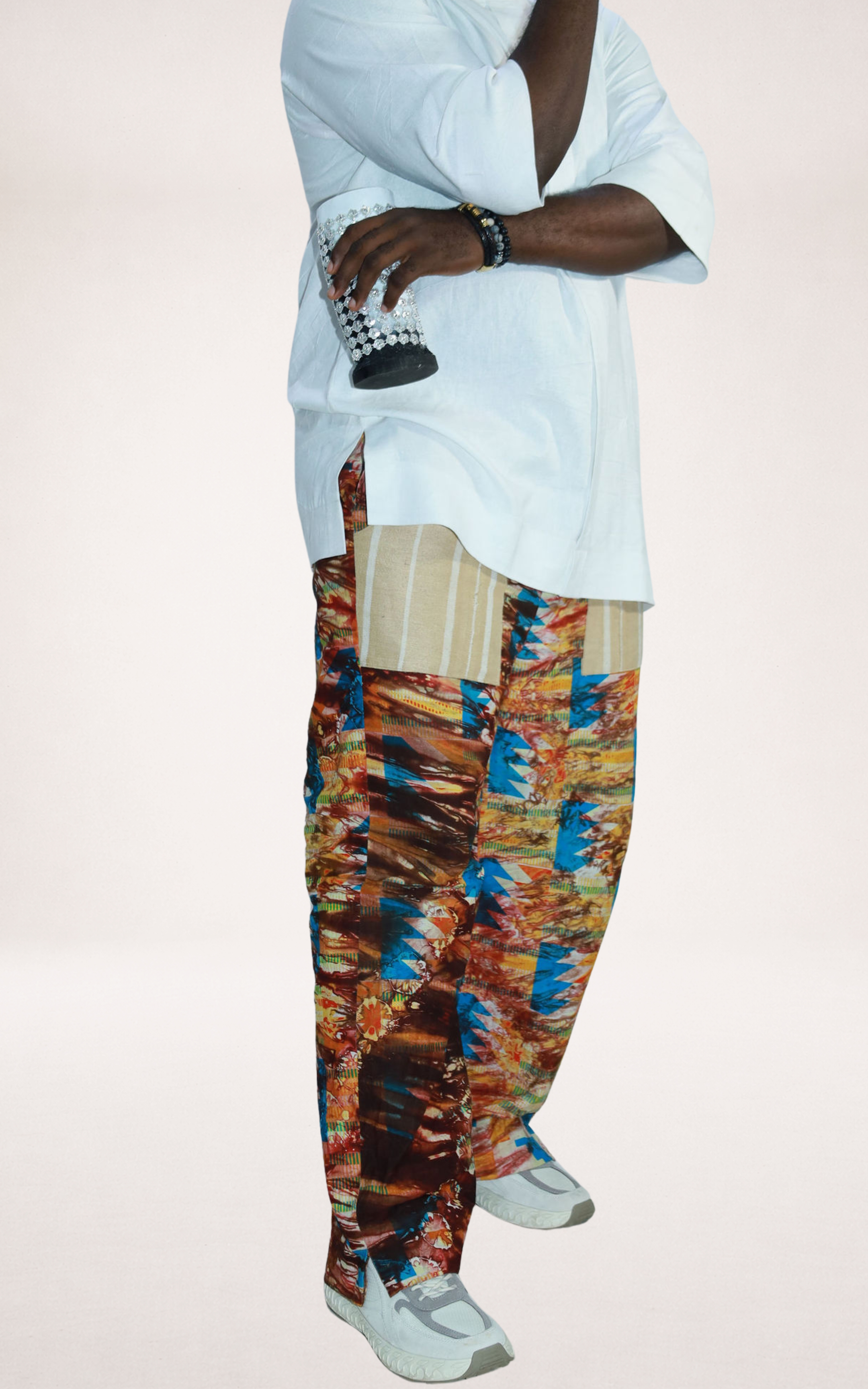 Sunset Adire Trousers and White Native Shirt - page 3