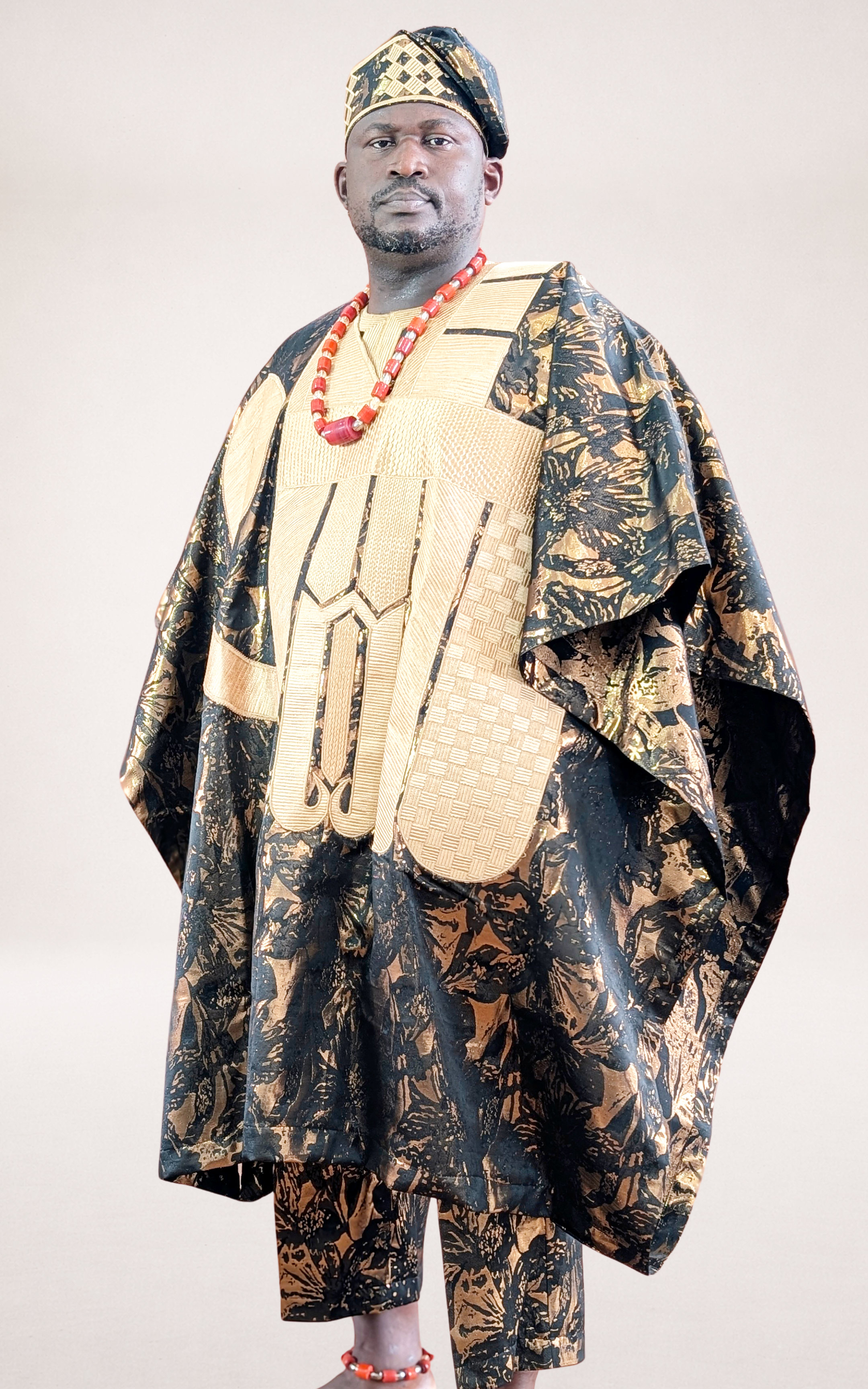 Gold Agbada with Abstract Patterns - page 2
