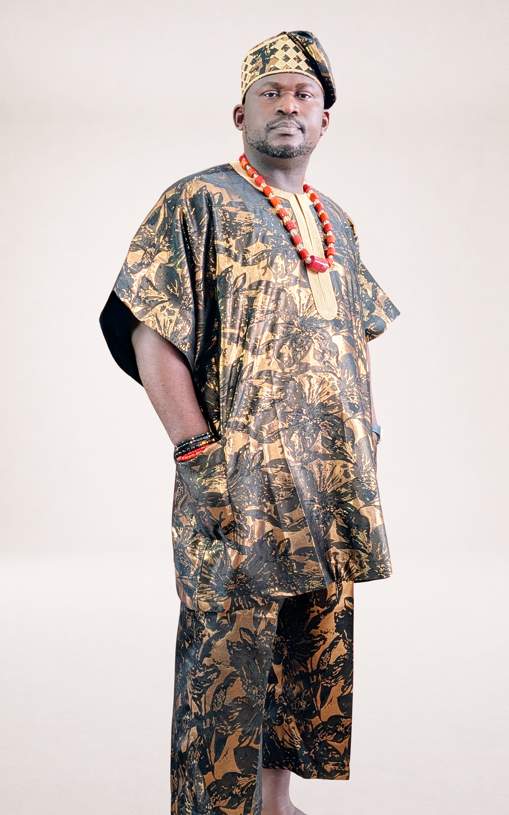 Gold Agbada with Abstract Patterns - page 5