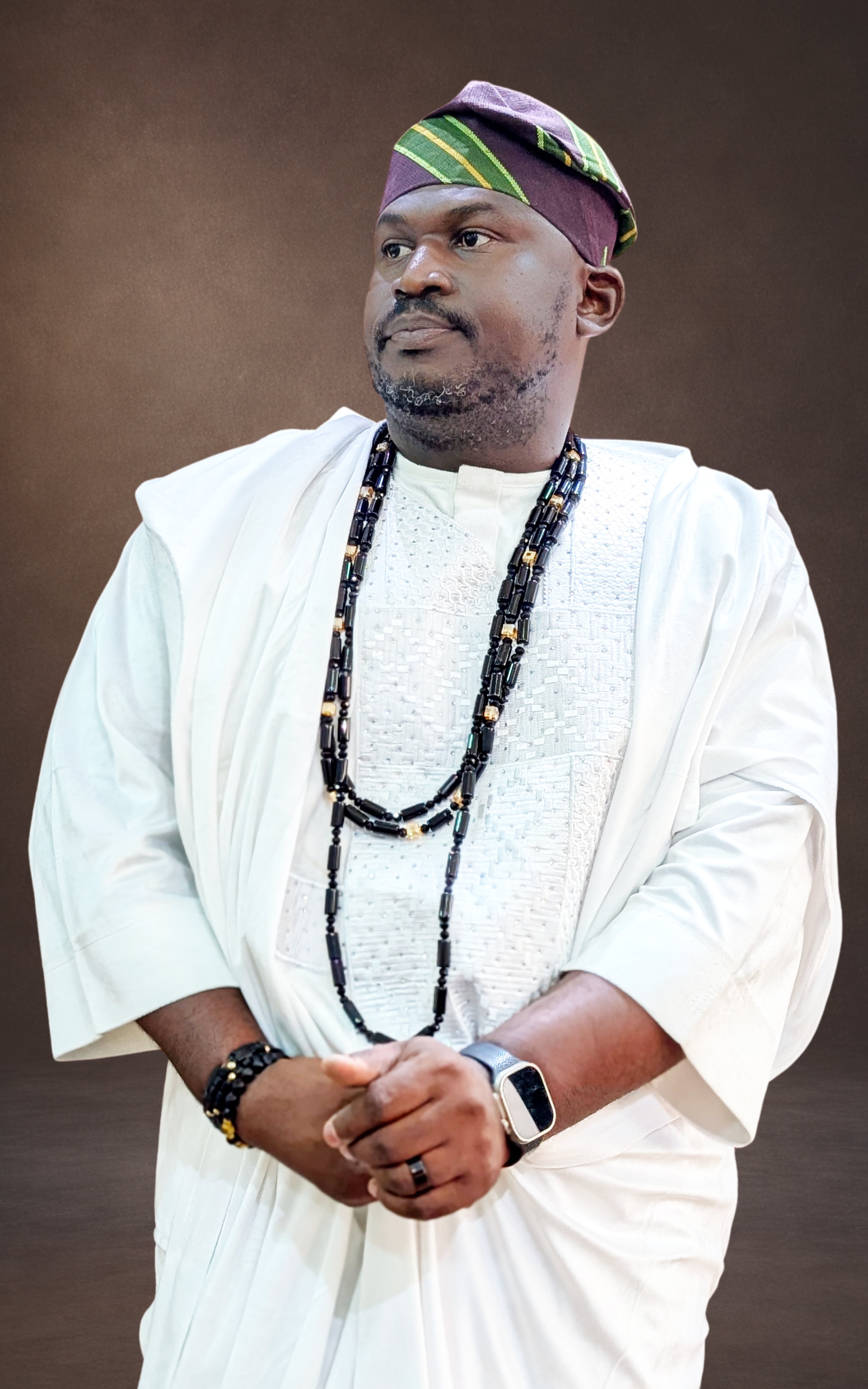 White Embroidered Agbada Set - page 2
