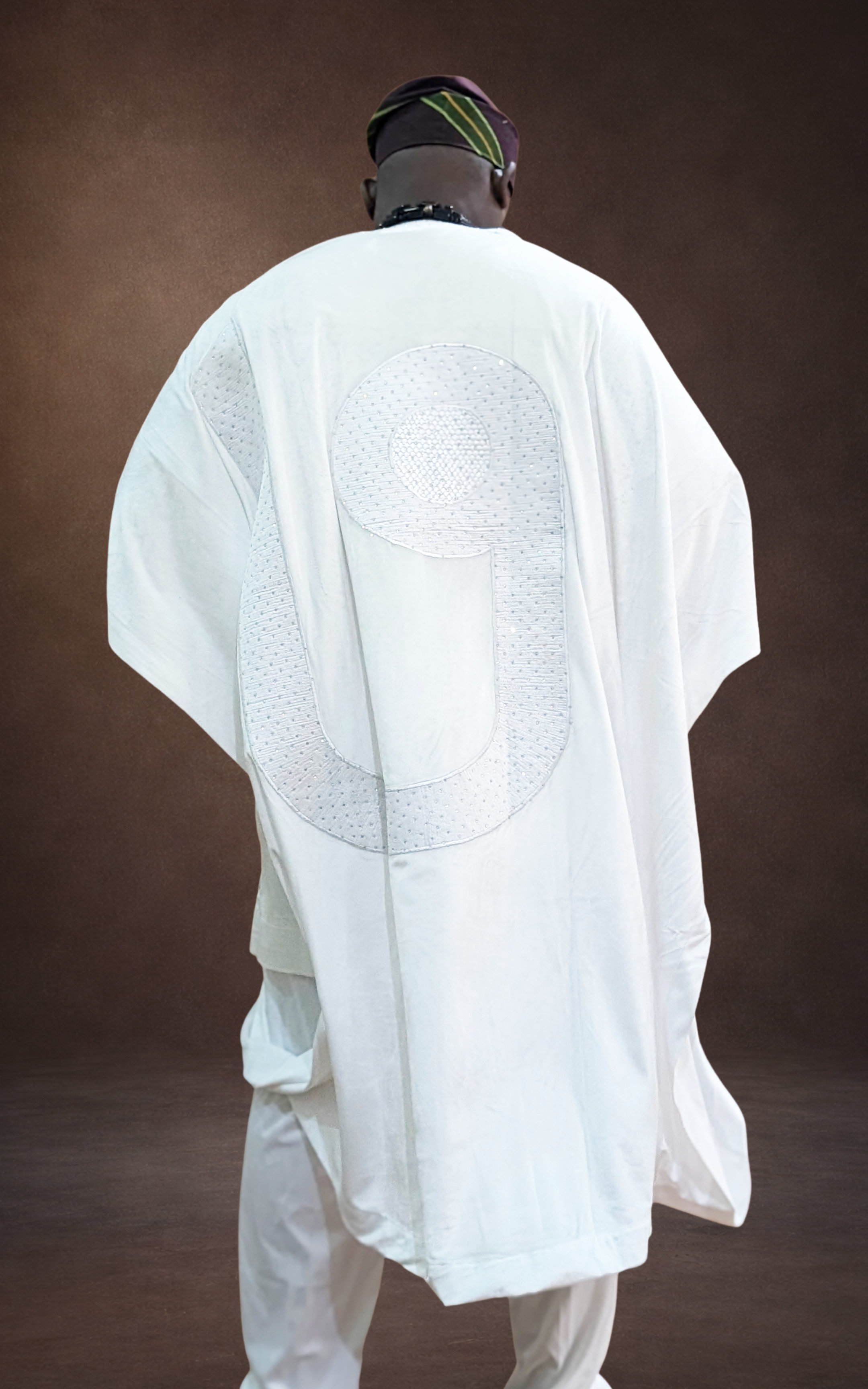 White Embroidered Agbada Set - page 3